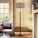 House of Hampton® Wexler 61" Floor Lamp Metal/Crystal in Brown | 61 H x 16 W x 16 D in | Wayfair 8057B546196E479B9133F5A51EBC3307