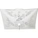 Winston Porter Kantor 2 - Light 11.75" Simple Bowl Semi Flush Mount Glass in White | 4.75 H x 11.75 W x 11.75 D in | Wayfair WNPR7920 42509355