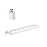 WS Bath Collections Gerla 2 Piece Bathroom Hardware Set Metal in White | Wayfair Gerla 51708.09+5152