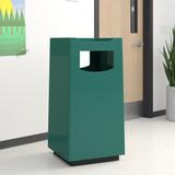 Witt Food Court Series Receptacle Trash Can Fiberglass in Black | 40 H x 20 W x 20 D in | Wayfair 77S-2444FC-PD-19