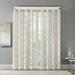 House of Hampton® Danguolė Fretwork Burnout Sheer Curtain Panel Polyester/Rayon in White | 63 H in | Wayfair WRLO7318 40768612