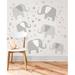 WallPops! Elephants a Ton of Love 110 Piece Wall Decal Set Vinyl in Gray | Wayfair WPK1804