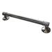 ARISTA Decorative Grab Bar Metal in Gray | 3 H x 18 W x 1.25 D in | Wayfair DGB-1810-CH