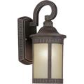 Forte Lighting Outdoor Wall Lantern Aluminum/Glass/Metal in Gray | 16.25 H x 7.5 W x 9.5 D in | Wayfair 17022-01-28