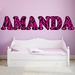 Zoomie Kids Humberto Zebra Print Name Personalized Wall Decal Metal in Pink | 12 H x 32 W x 0.01 D in | Wayfair 239CCF065FCD4CF481AE6DCA5C711680