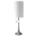 Winston Porter Heiser 31" Table Lamp Metal/Fabric/Crystal in White | 30.5 H x 9 W x 9 D in | Wayfair CA983FB831A54F5C98E152894BB42E1B