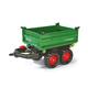 Rolly Toys ZC-107 rollyMega Trailer (für Kinder von 3-10 Jahre, Zweiachsanhänger, Dreiseitenkipper, mit Heckkupplung) 122202, 88 cm × 45 cm × 47 cm