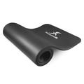 ProsourceFit ps-2004-mat-black-ffp Extra Thick Yoga and Pilates Mats 0.5 & 1-in, Black, 1/2"