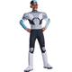 Rubie's 700243_S Teen Titans Go Movie Deluxe Cyborg Costume, As Shown, S