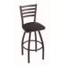 "Holland 41025PWBlkVinyl 410 Jackie 25"" Counter Stool /w Pewter Finish, Black Vinyl Seat"