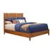 Flynn Mid Century Modern California King Panel Bed in Acorn Finish - Alpine Furniture 966-07CK