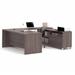 Pro-Linea U-Desk in Bark Gray - Bestar 120861-47