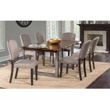 Hillsdale Furniture Emerson Wood 5 Piece Rectangle Dining Set with Upholstered Dining Chairs, Gray Sheesham - 5925DTBC