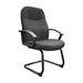 Boss Office Products B8309-BK Mid Back Fabric Guest Chair In Black