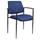 Boss Office Products B9503-BE Square Back Diamond Stacking Chair w/ Arm In Blue