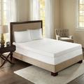 "Flexapedic by Sleep Philosophy 4"" Memory Foam Twin 4"" Memory Foam Mattress Topper in White - Olliix BASI16-0450"