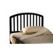 Hillsdale Furniture Carolina Wood Full/Queen Headboard with Frame, Black - 1592HFQR