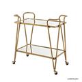 Gold Mid-Century Bar Cart - Linon AJUBAR4GLDKD01