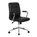 Boss Office Products B331-BK Modern Office Chair w/ Chrome Arms in Black