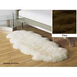 "Paco Bowron Long Wool Double Pelt Gold Star Sheepskin Rug 71"" x 23.5"" - LWWDBL"