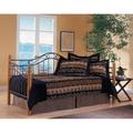 Hillsdale Furniture Winsloh Metal Twin Daybed with Roll Out Trundle, Medium Oak - 123DBLHTR