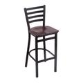 "Holland 40030BWDCMpl 400 Jackie 30"" Stool /w Black Wrinkle Finish, Dark Cherry Maple Seat"