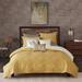 INK+IVY Kandula King/Cal King 3 Piece Coverlet Mini Set in Yellow - Olliix II13-615