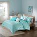 Intelligent Design Raina Twin/Twin XL Comforter Set in Aqua/Silver - Olliix ID10-1240