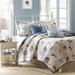 Madison Park Bayside Twin/Twin XL Coverlet Set in Blue - Olliix MP13-483