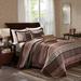 Madison Park Princeton Queen 5 Piece Jacquard Bedspread Set in Red - Olliix MP13-4340