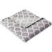 "Madison Park Ogee 60x70"" Oversized Throw in Grey - Olliix MP50-1728"