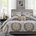 Madison Park Essentials Serenity King Complete Comforter & Cotton Sheet Set in Taupe - Olliix MPE10-153