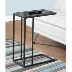 Accent Table / C-Shaped / End / Side / Snack / Living Room / Bedroom / Metal / Tempered Glass / Black / Contemporary / Modern - Monarch Specialties I 3087