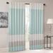 "Madison Park Amherst 84"" Panel Polyoni Pintuck Window Curtain in Aqua - Olliix MP40-4374"