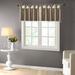 "Madison Park Emilia 50x26"" 100% Polyester Twisted Tab Valance w/ Beads in Pewter - Olliix MP41-4452"