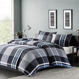 INK+IVY Nathan Twin Duvet Cover Mini Set in Grey - Olliix II12-055