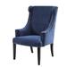 Madison Park Marcel High Back Wing Chair in Blue - Olliix FPF18-0098