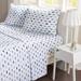 Mi Zone Printed Queen Sheet Set in Blue - Olliix MZ20-0541