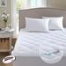 Sleep Philosophy Serenity Twin Waterproof Mattress Pad--3M Scotchgard Moisture Treatment in White - Olliix BASI16-0175