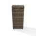 Bradenton Outdoor Wicker Trash Can Weathered Brown - Crosley CO7306-WB