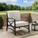 Kaplan Outdoor Metal Armchair Oatmeal/Oil Rubbed Bronze - Crosley KO60007BZ-OL