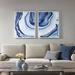 Madison Park Ethereal Printed Framed Canvas Set of 2 in Blue - Olliix MP95C-0117