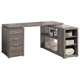 Computer Desk / Home Office / Corner / Left / Right Set-Up / Storage Drawers / L Shape / Work / Laptop / Laminate / Brown / Contemporary / Modern - Monarch Specialties I 7319