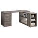 Computer Desk / Home Office / Corner / Left / Right Set-Up / Storage Drawers / L Shape / Work / Laptop / Laminate / Brown / Contemporary / Modern - Monarch Specialties I 7319