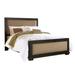 Willow Queen Upholstered Complete Bed in Distressed Black - Progressive Furniture P612-34-35-78