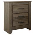 Signature Design Zelen Two Drawer Night Stand - Ashley Furniture B248-92