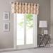 "Madison Park Saratoga 50x18"" Fretwork Print Valance in Beige/Spice - Olliix MP41-2030"