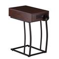 Porten Side Table w/ Power & USB - SEI Furniture OC9027