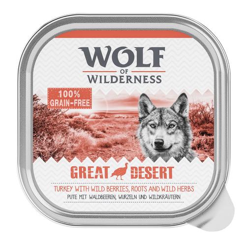 6 x 300g Great Desert - Pute Wolf of Wilderness Hundefutter nass
