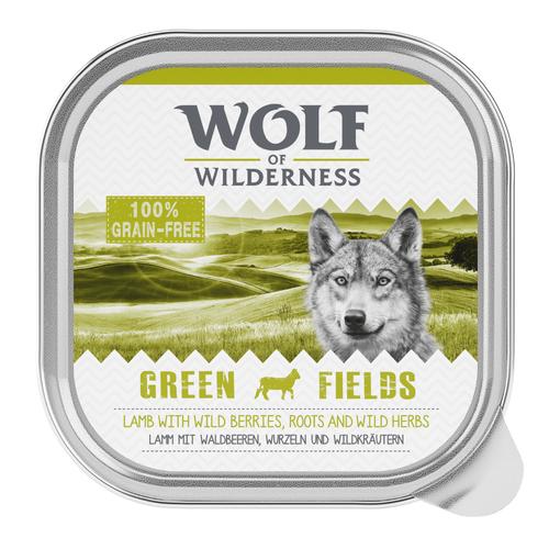 6 x 300g Green Fields - Lamm Wolf of Wilderness Hundefutter nass